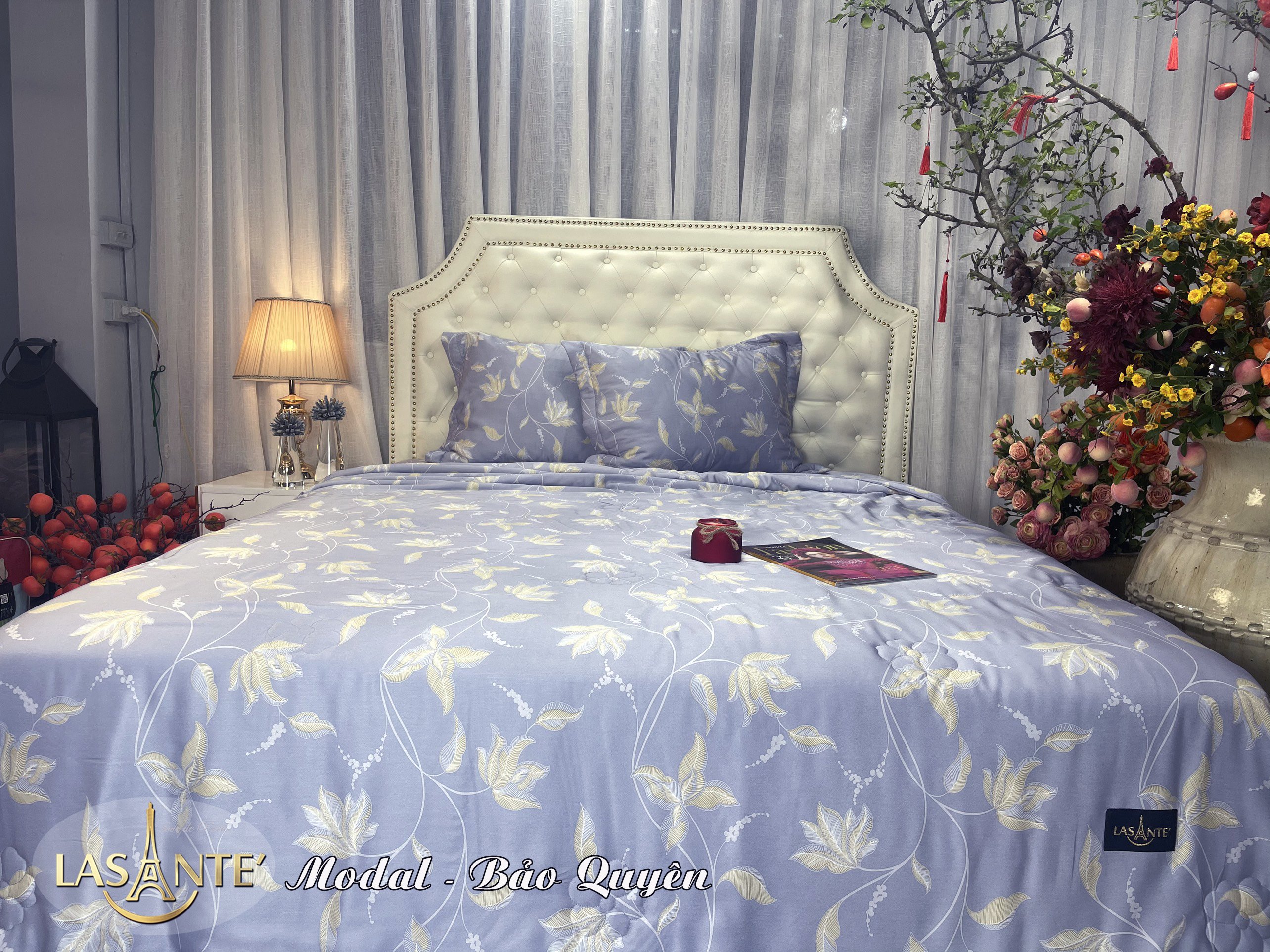 Bộ Drap bọc & chăn chần lụa Modal 200x220 (5 món)