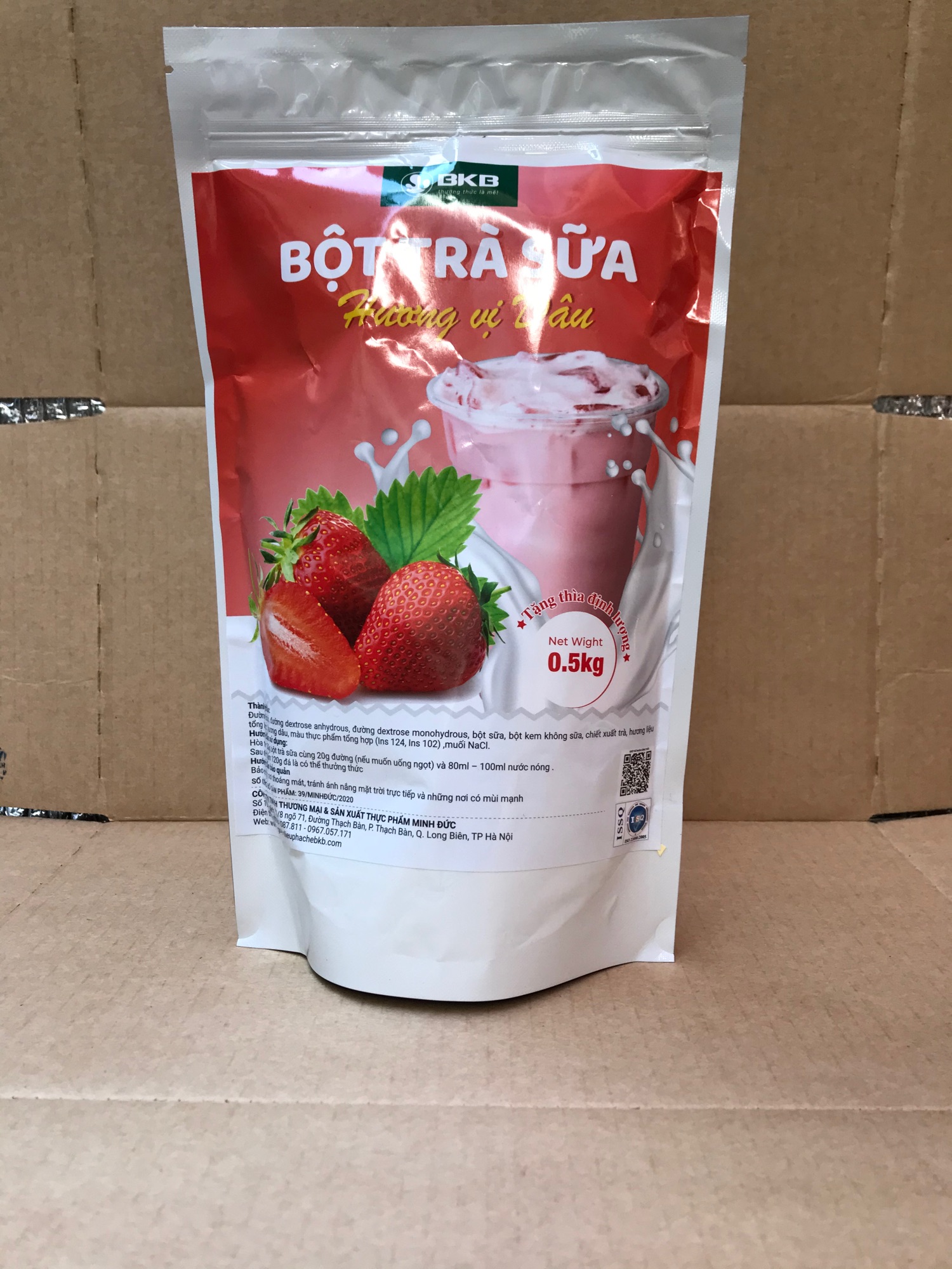 Bột trà sữa dâu pha săn 500gam