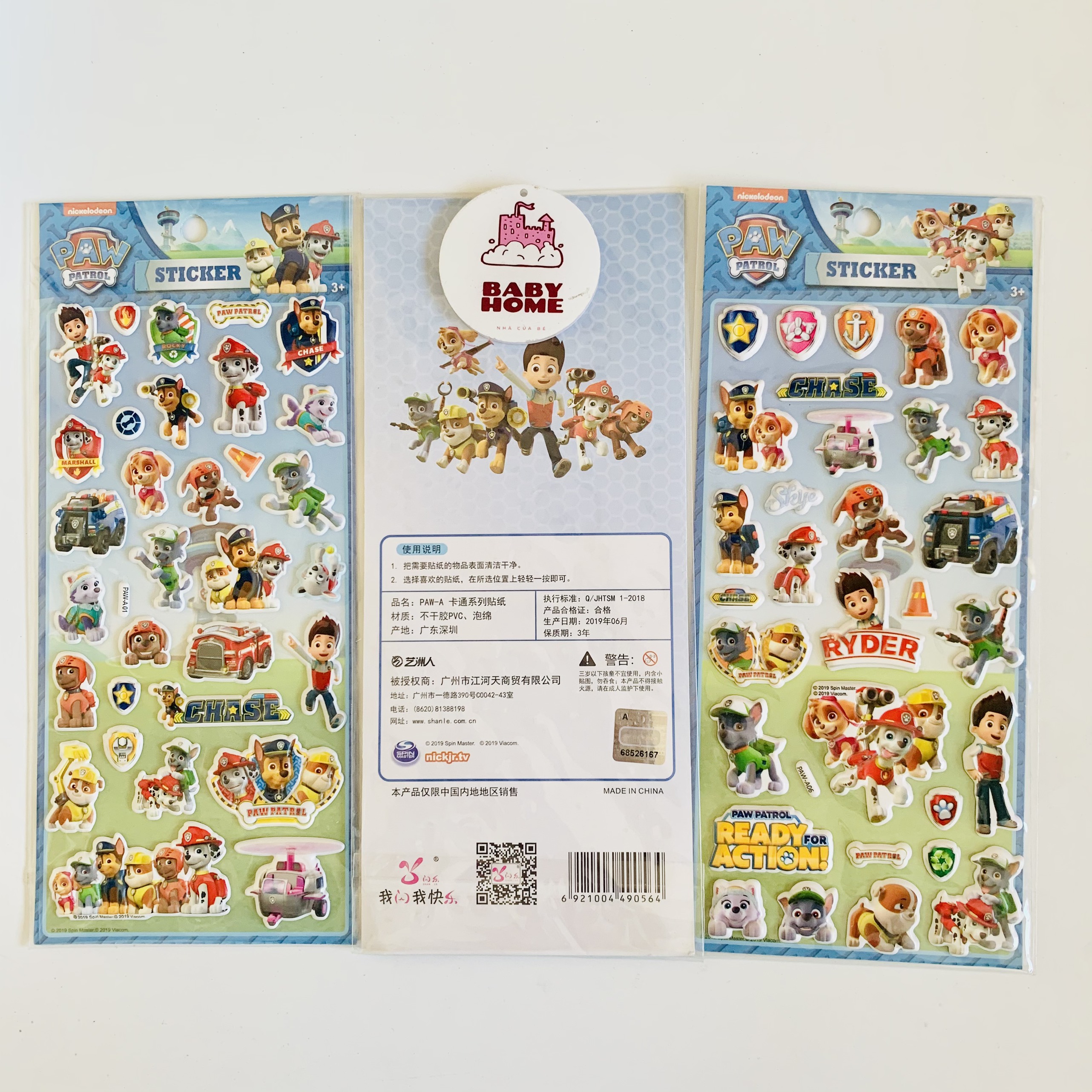 (Nhiều mẫu) Hình dán sticker nổi 3D Siêu nhân người nhện Spider man, Gấu Dâu Lotso, Doremon, Biệt đội chó cứu hộ, Khủng long, One Piece, Hello Kitty, Peppa Pig, Ô Tô, Cứu Hỏa, Công Trường, Vũ Trụ Không Gian