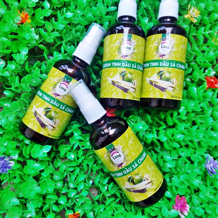 [HCM]Tinh dầu xịt phòng Ling sả chanh đuổi muỗi khử mùi 100ml