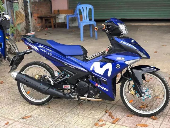 Tem rời ex 150 Movistar dán xe xanh gp