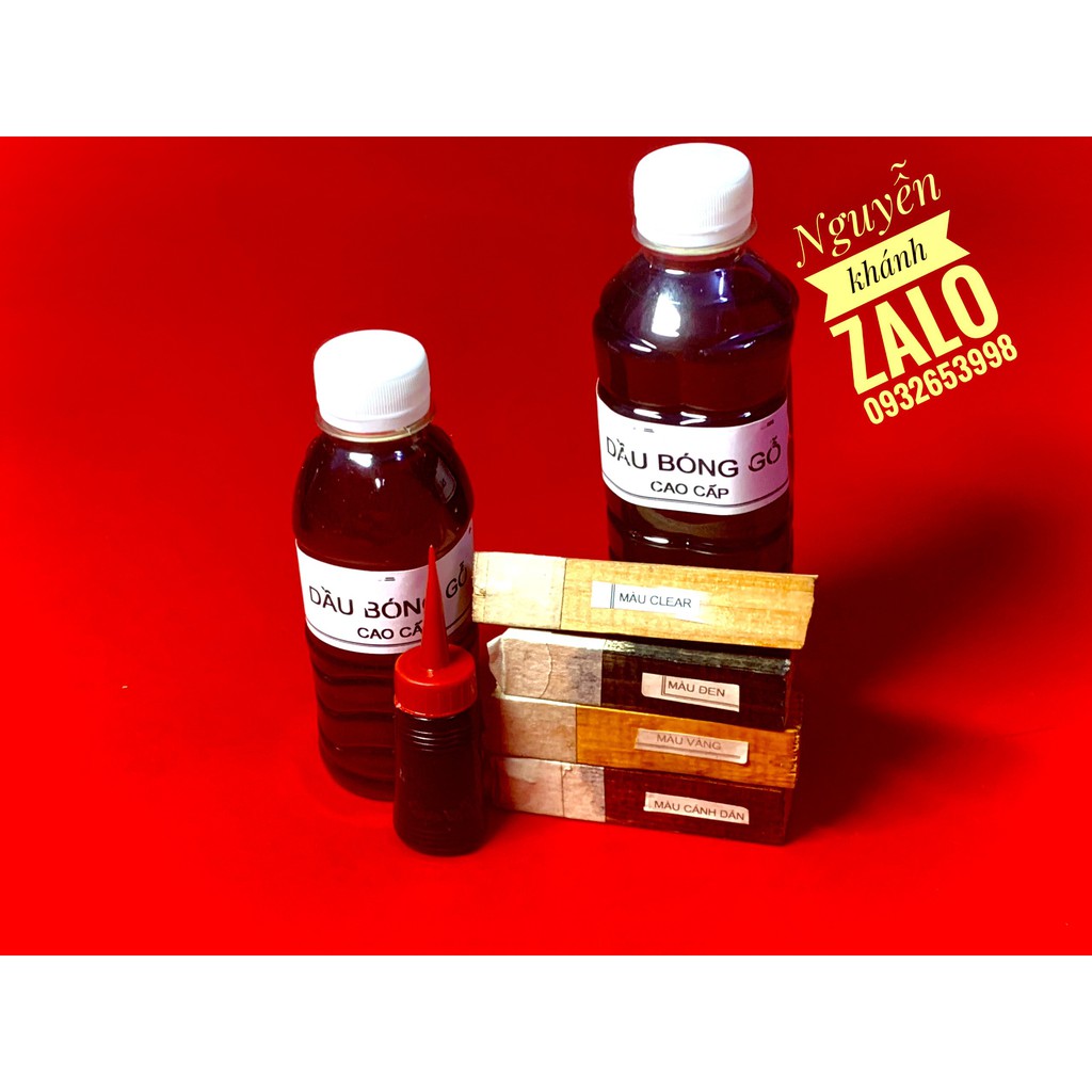 Dầu bóng gỗ cao cấp (cánh gián,trong,đen,vàng)