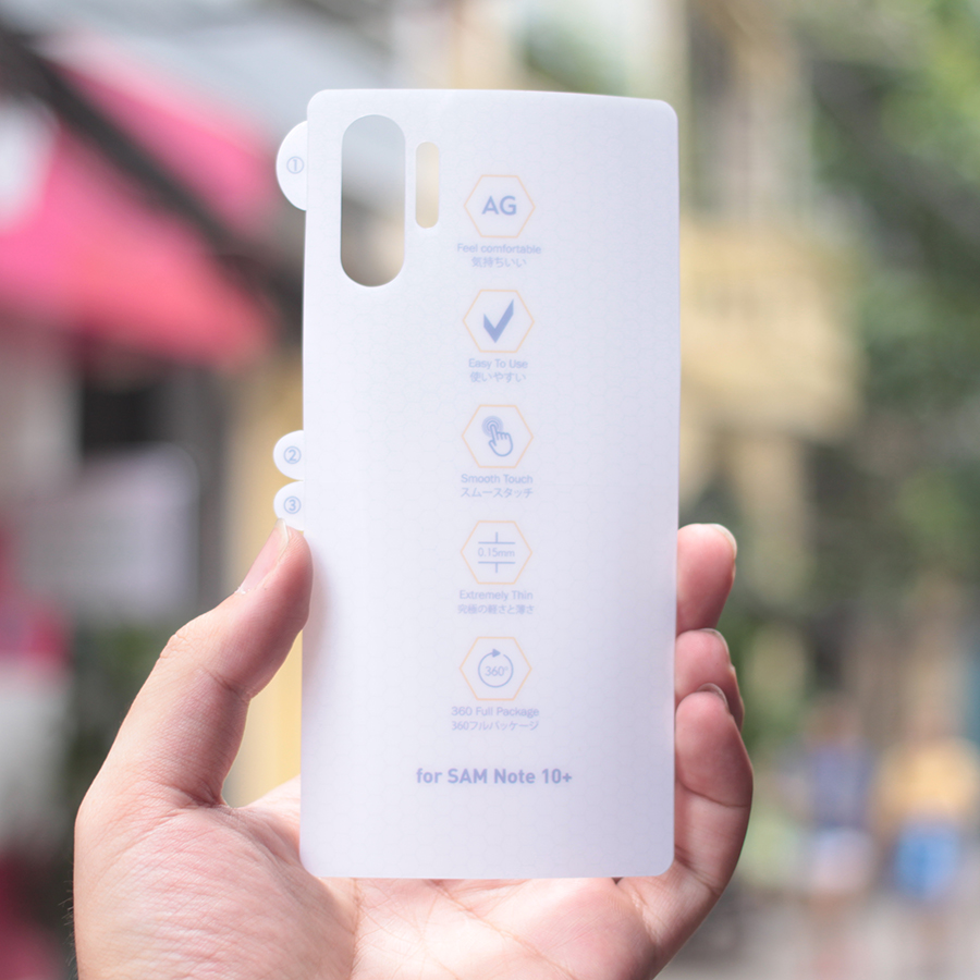 (CHỐNG VÂN TAY) PPF chống vân tay mặt lưng Samsung Galaxy Note 10Note 10plusNote 10pro Mặt tước và mặt sau