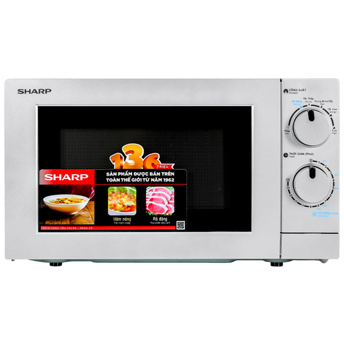 Lò vi sóng Sharp R209VN-SK, Công suất 700W, Làm nóng nhanh, Bảo hành chính hãng 12 tháng