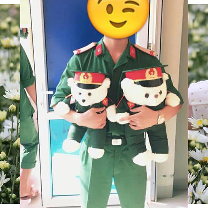 GẤU BÔNG MẶC ĐỒ LÍNH