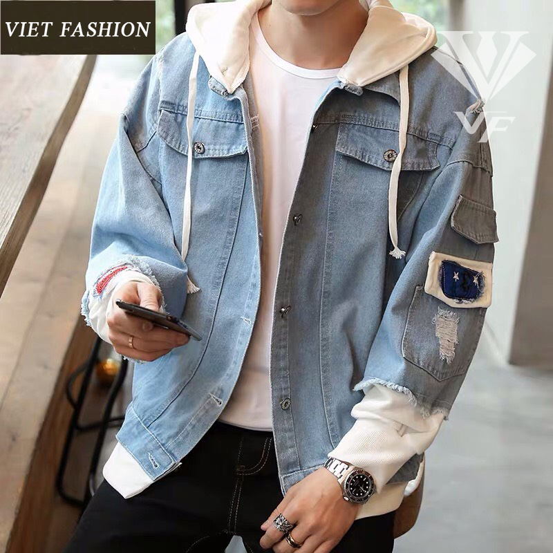 [HCM]ÁO KHOÁC JEAN XANH MŨ NỈ NAM CAO CẤP THỜI TRANG CHẤT LIÊU ĐẸP PHƯƠNG VI FASHION- ÁO THUN TRƠN SIZE 9-12MONTHS/6-9MONTHS HOẶC TƯƠNG ĐƯƠNG