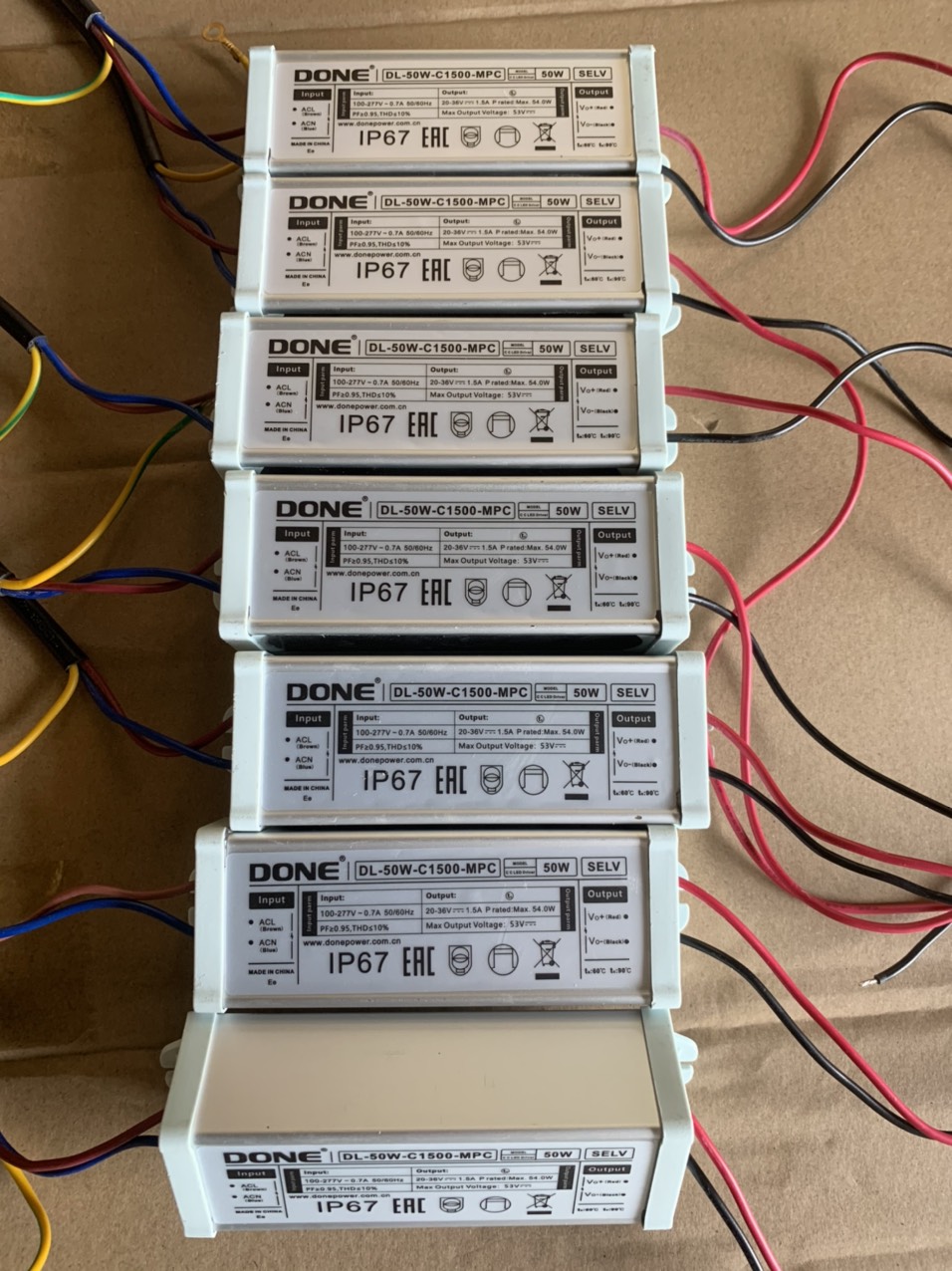 Driver LED DONE 50w DL C1500 MPC cho lắp ráp đèn LED