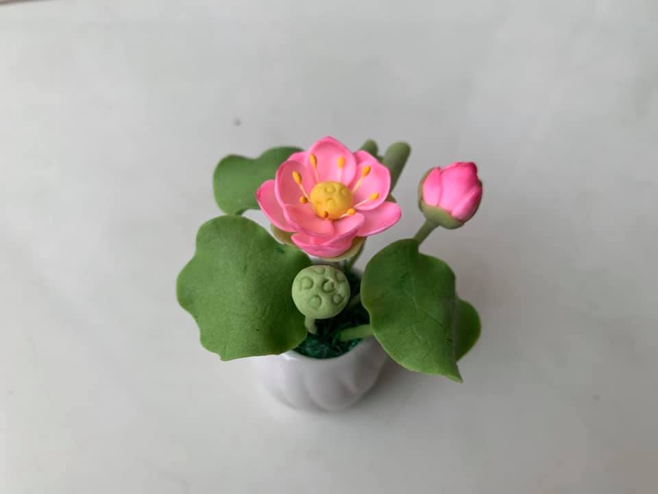 [HCM]Chậu hoa đất sét mini