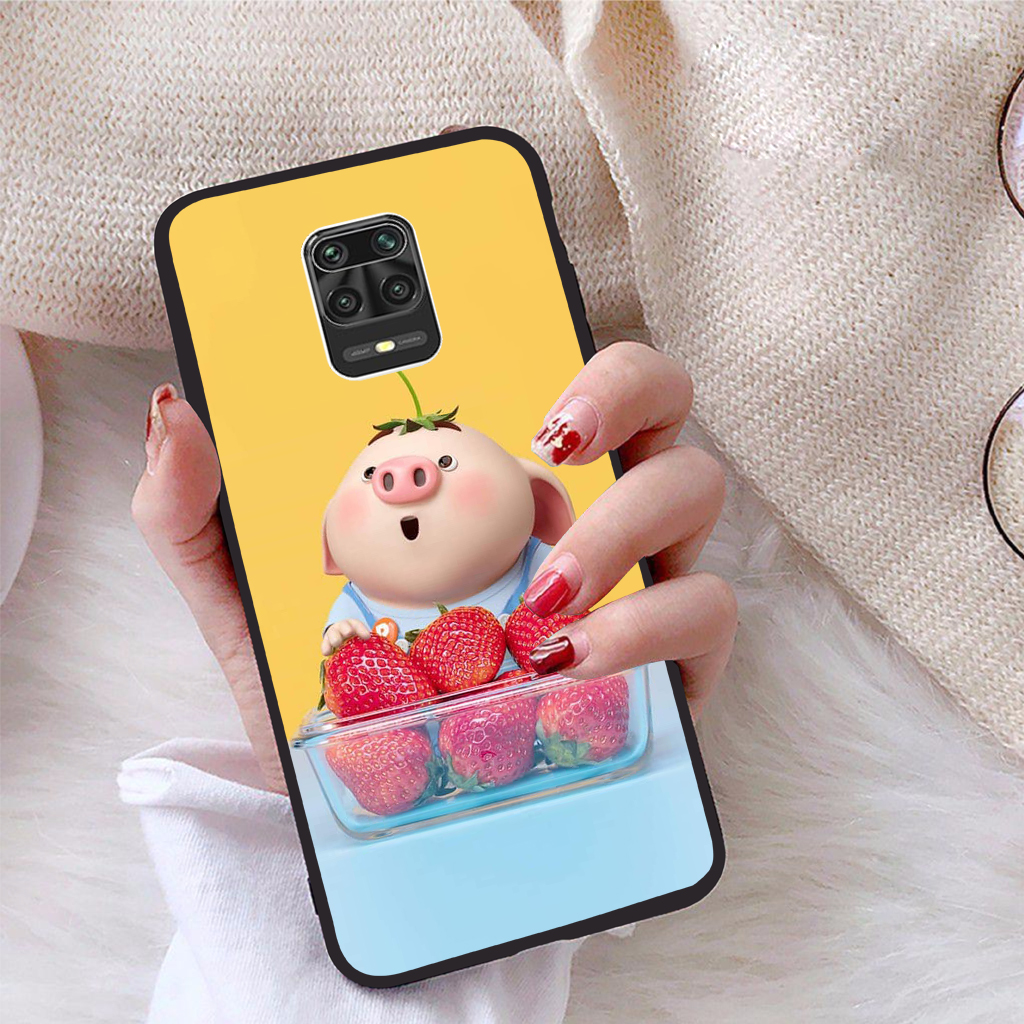 [HCM]Ốp lưng Xiaomi Redmi Note 9S viền dẻo TPU BST Pig Cute