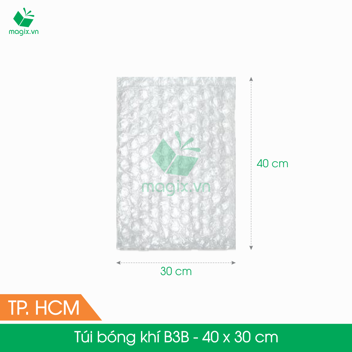 B3B - 40x30 cm - 100 Túi bóng khí chống sốc đóng hàng - Túi gói hàng, bọc chống sốc, xốp chống sốc