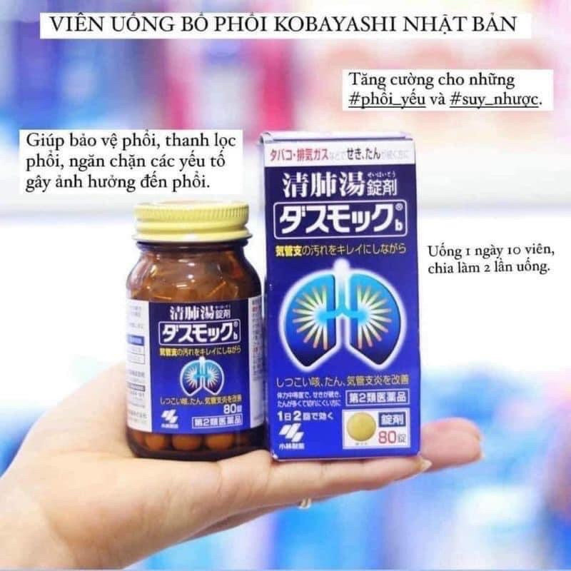 BỔ PHỔI KOBAYASHI DẠNG VIÊN (80Viên) / DẠNG BỘT(16 Gói)