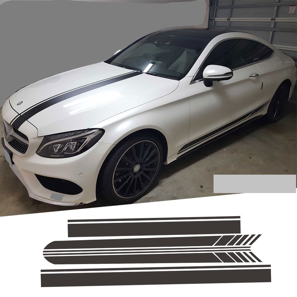 Tem dán  sườn xe ô tô phong cách AMG