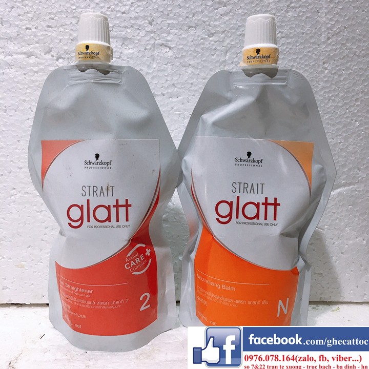 CẶP THUỐC DUỖI ÉP TÓC GLATT SCHWARZKOPF GLATT - Tóc Yếu