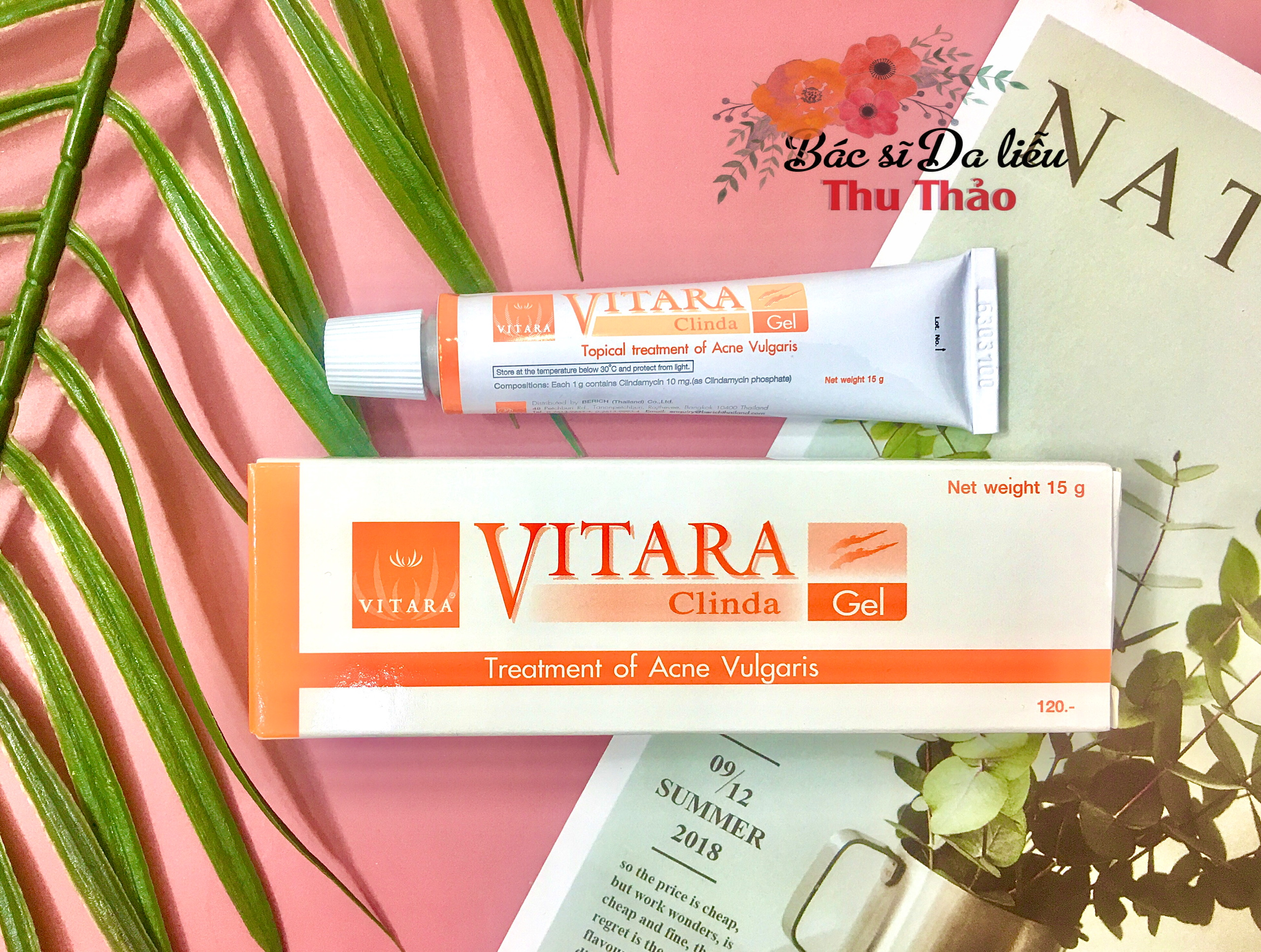 [HCM][15g]KEM CHẤM MỤN VIÊM VITARA CLINDA GEL