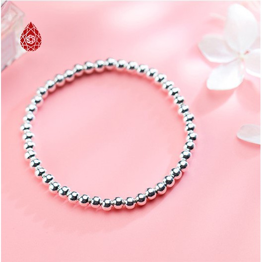 Lắc Bạc Bi 4mm Cao Cấp - Ngọc Quý