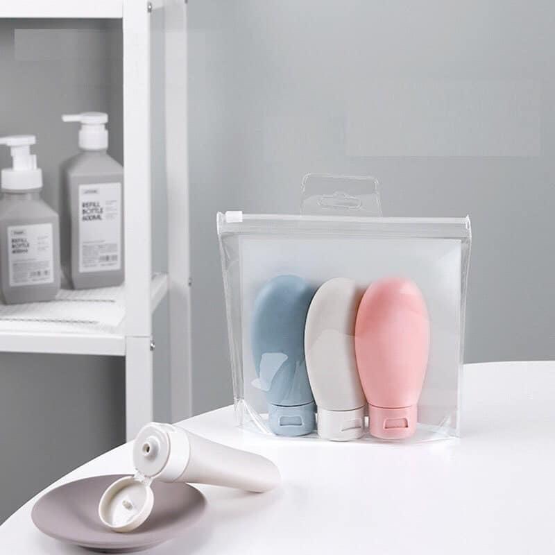 SET 3 LỌ CHIẾT MỸ PHẨM silicon MINI