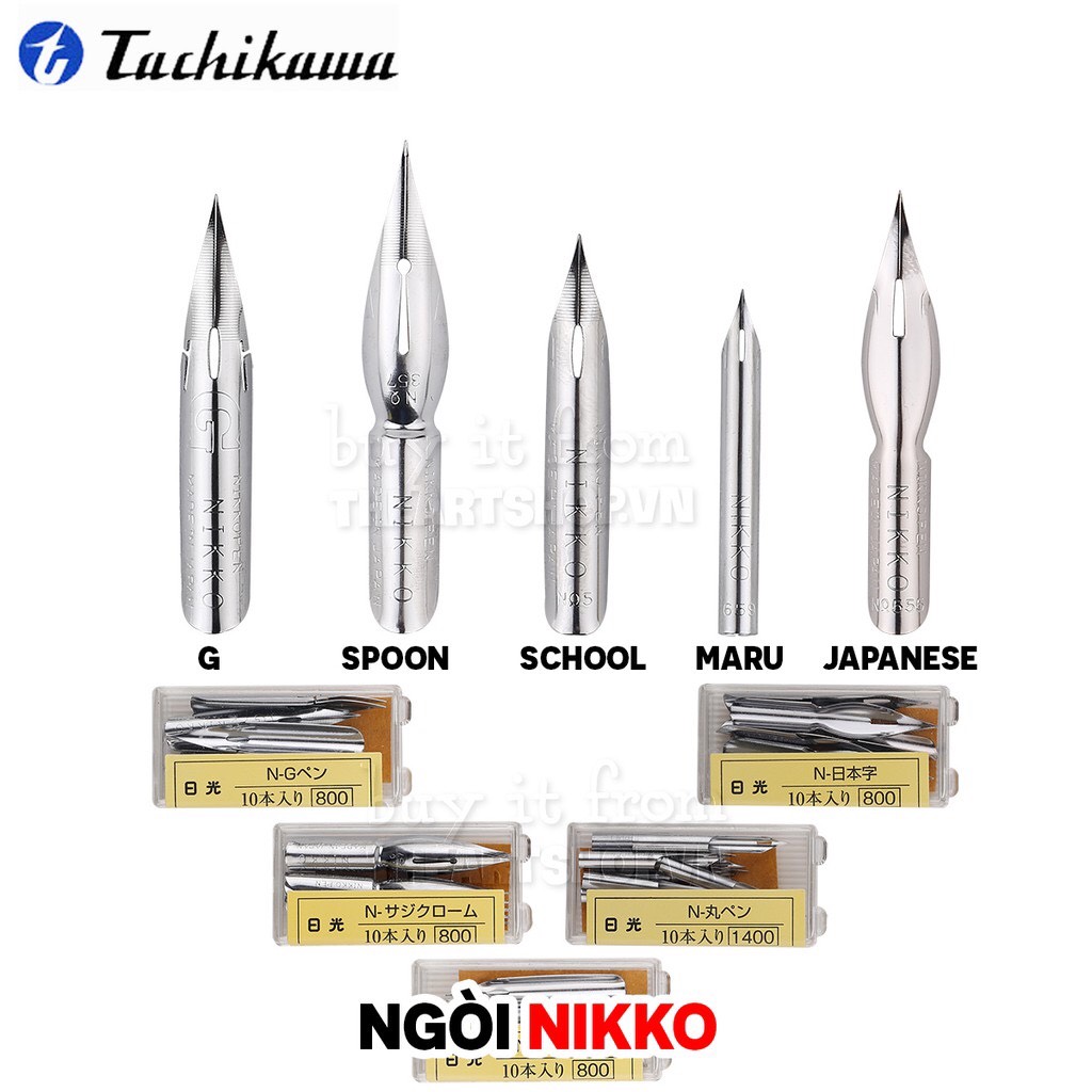 Ngòi bút sắt nikko - tachikawa japan chuyên dụng vẽ truyện tranh