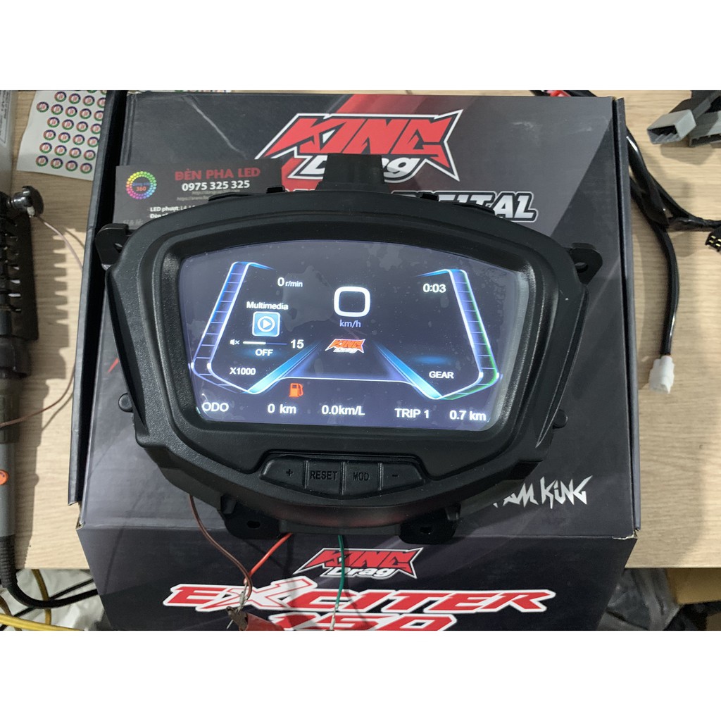 Đồng Hồ Uma Racing Chính Hãng Cho Exciter 135 Đa Chức Năng