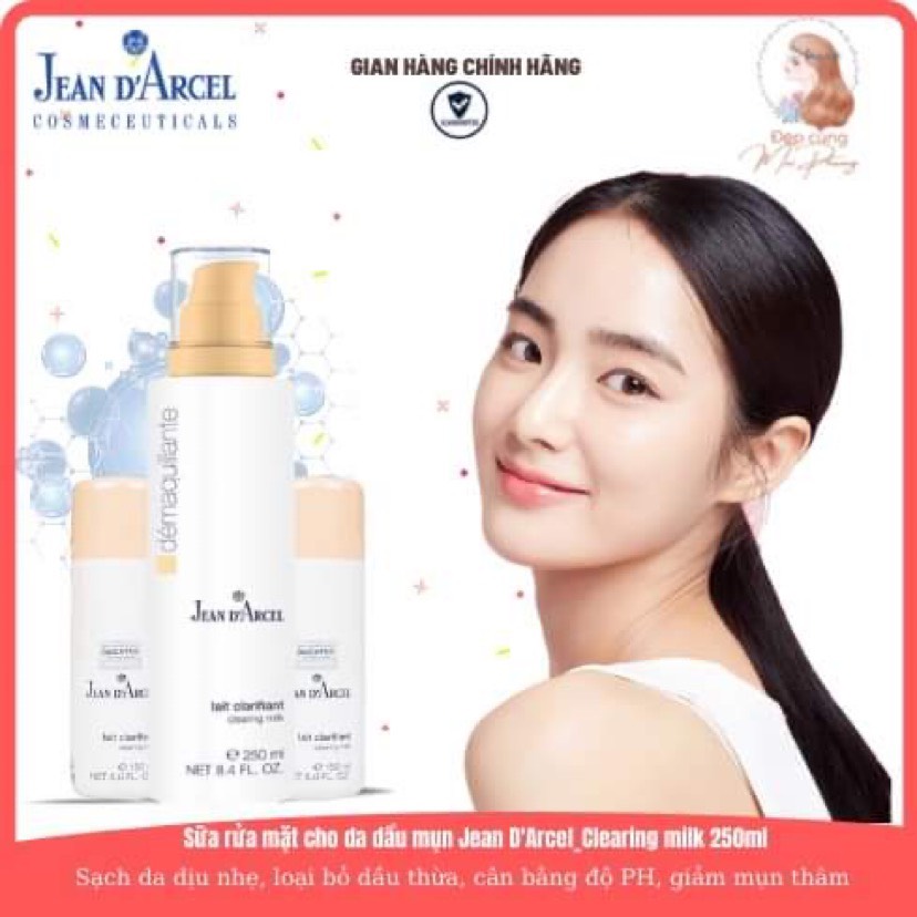 SỮA RỬA MẶT CHO DA DẦU MỤN JEAN D'ARCEL CLEARING MILK