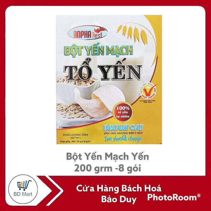 Bột yến mạch tổ yến Anpha hộp 200g
