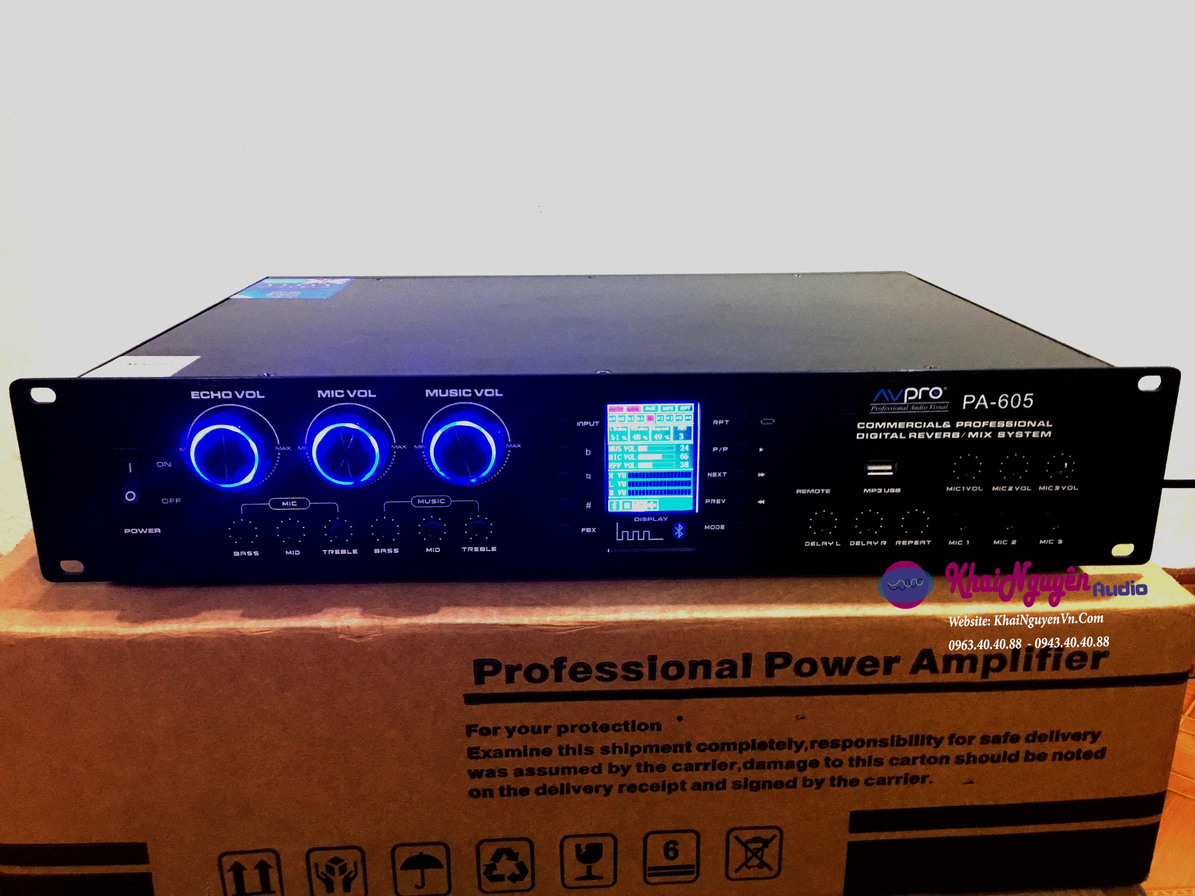 Ampli liền vang AV Pro PA605 bản cao cấp