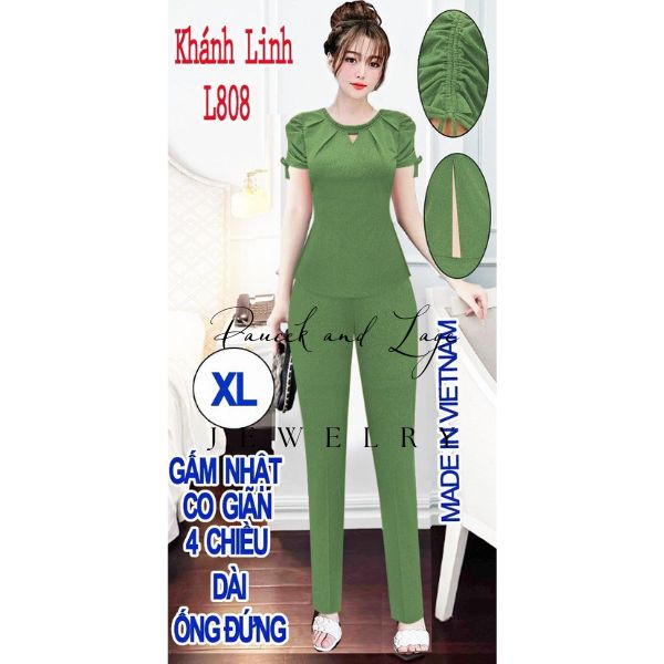 Đồ Bộ Nữ Hàng Thiết Kế ( M L808) ống đứng