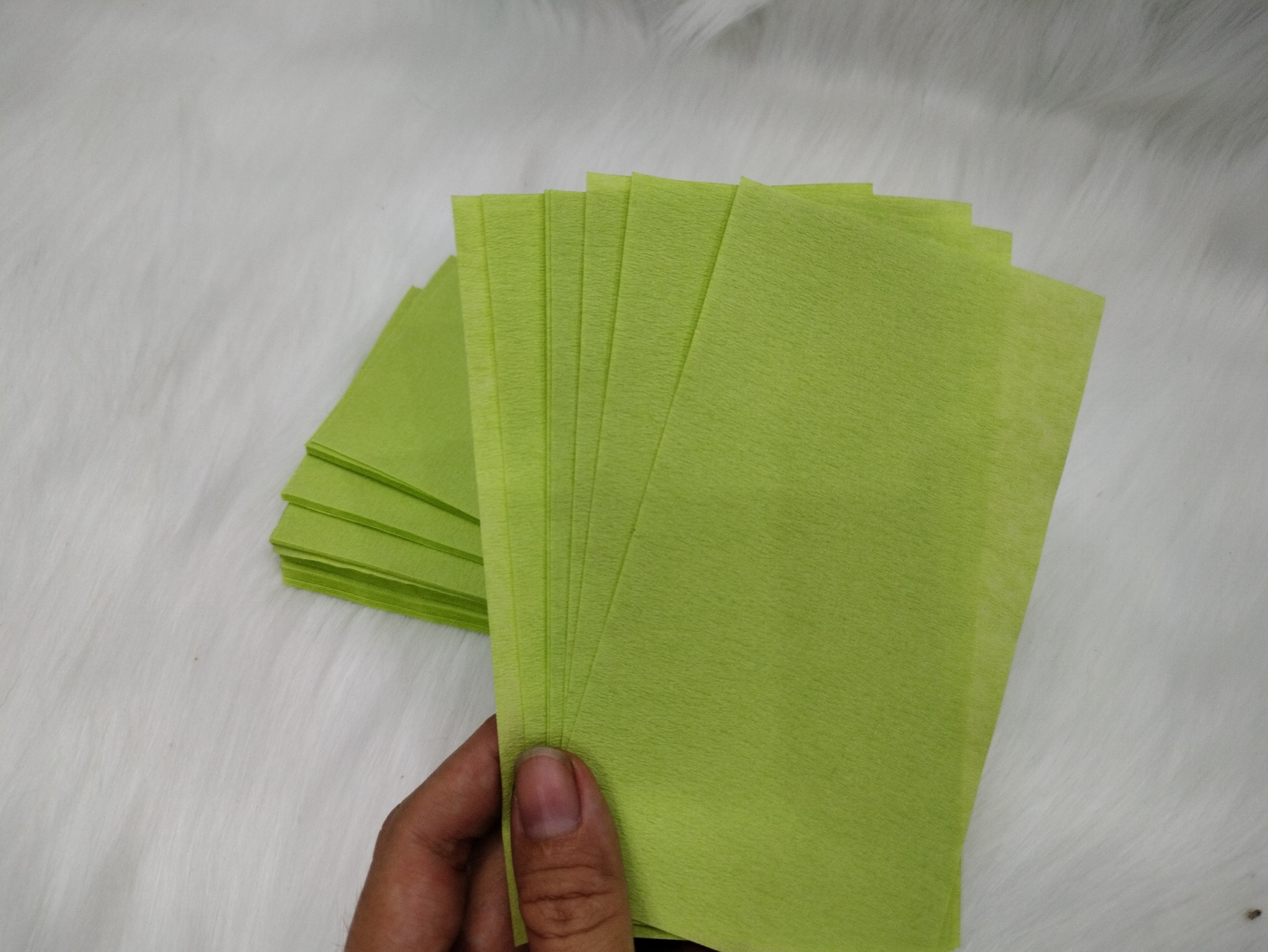 Giấy wax màu xanh