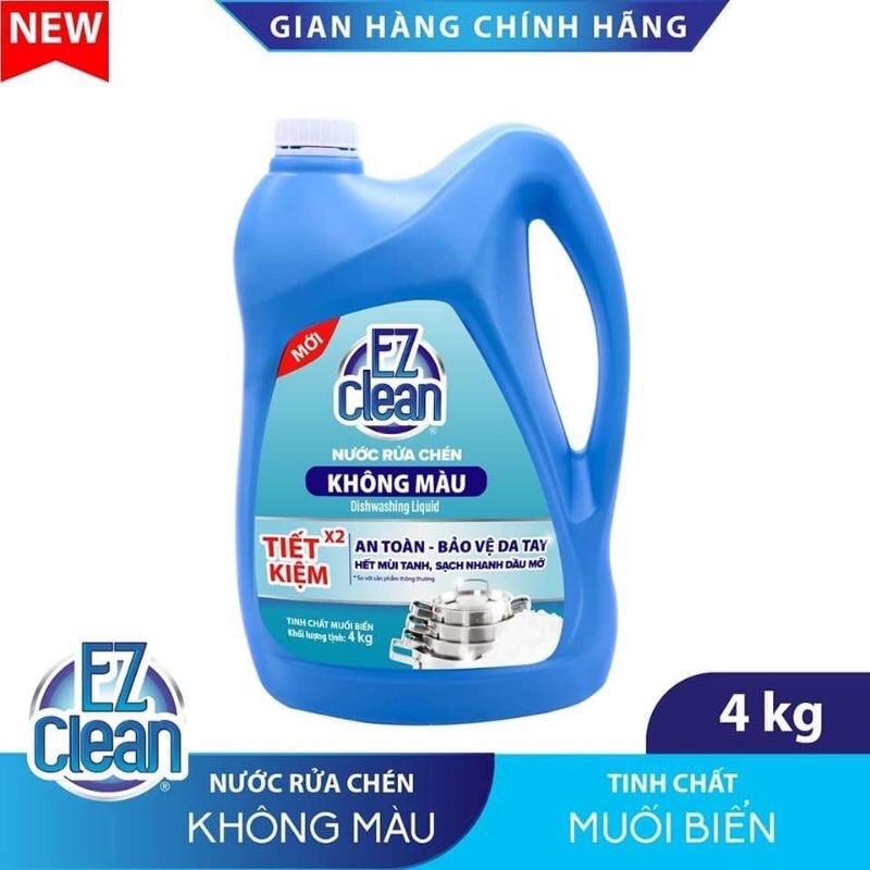 Nước rửa chén ez clean can 4l