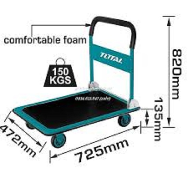 150Kg Xe đẩy hàng (gập được) Total THTHP11502