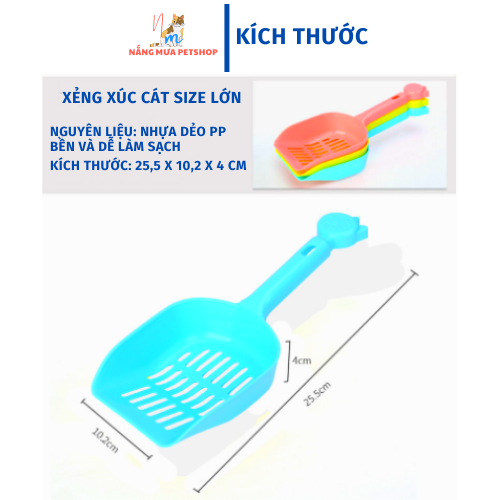 Xẻng xúc cát cho mèo tiện dụng size lớn