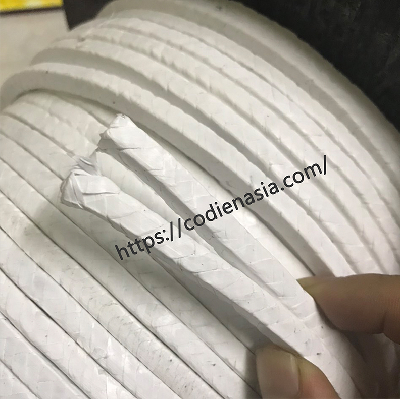 Dây Teflon phi 8, dây tết chèn chịu hóa chất