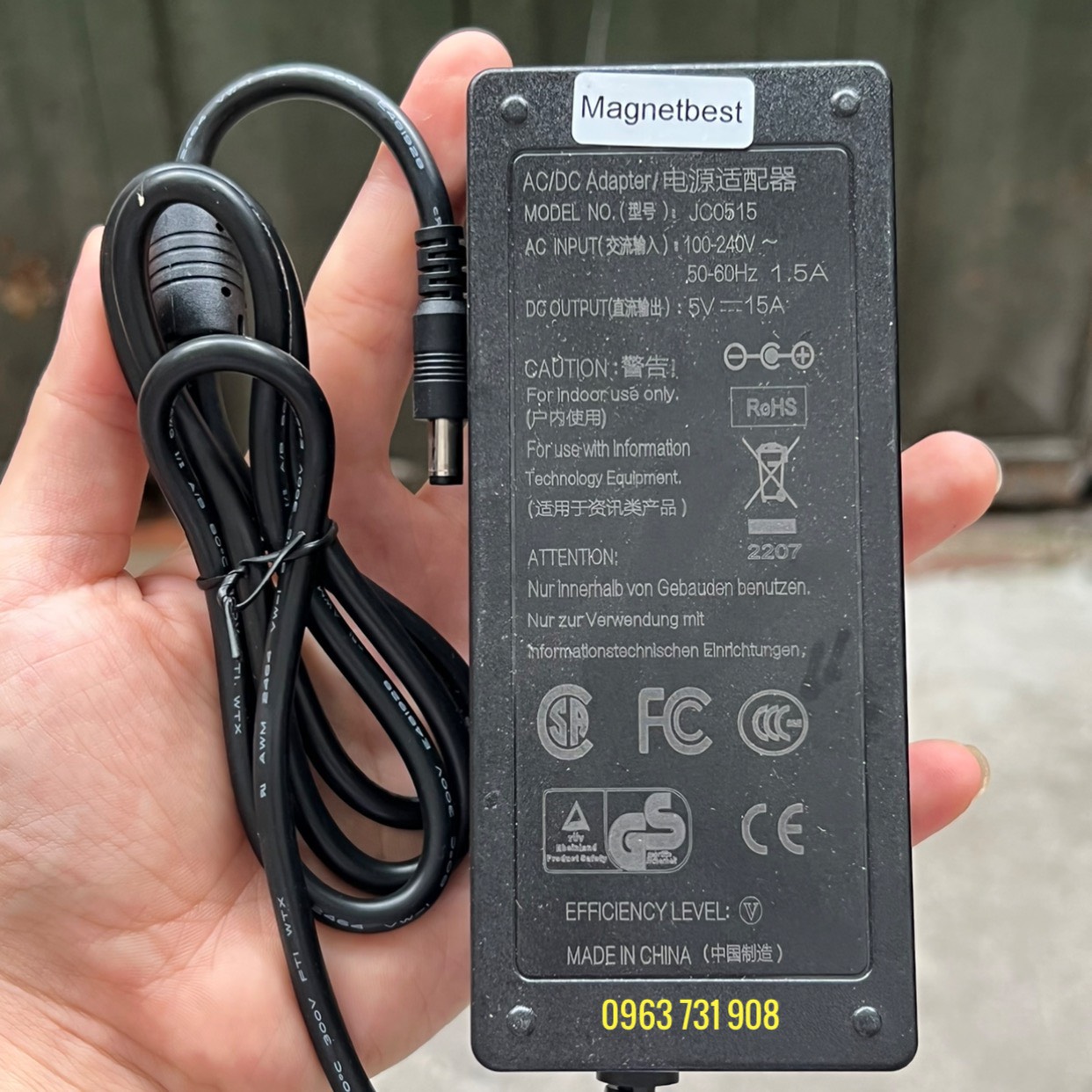 Adapter nguồn 5v 15a loại tốt