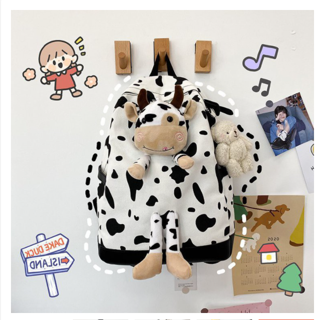 [SALE KHỦNG] Balo Nữ Ulzzang,balo sinh viên giá rẻ,balo đựng laptop,Balo đi học basic,mẫu balo bò sữa hotrend,balo xinh giá rẻ, Balo ulzzang đi học dễ thương chống nước phong cách Hàn Quốc