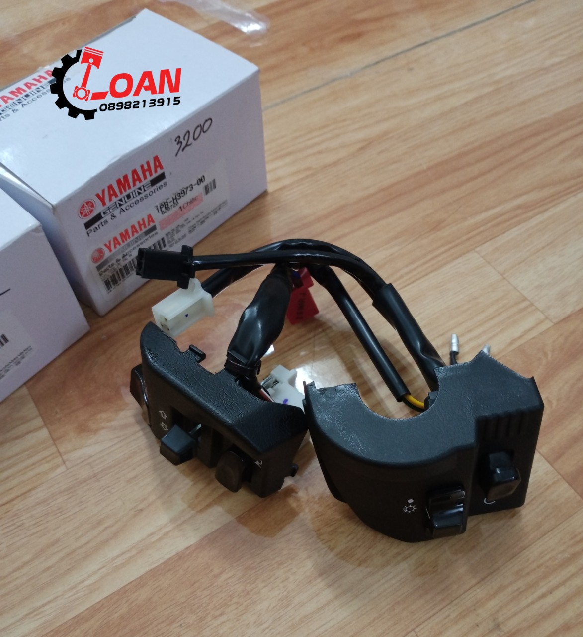 Cặp cum công tắc jupiter 125 fi hàng zin chính hãng yamaha