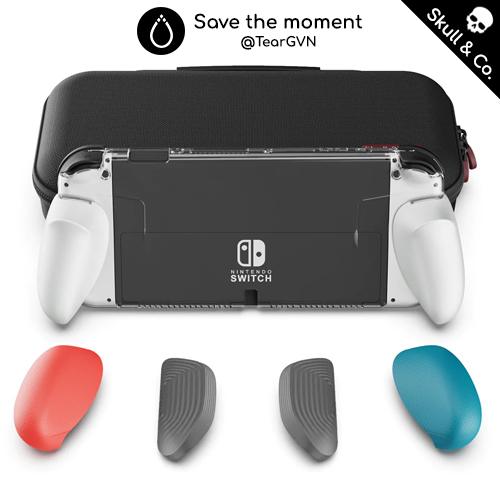 Bộ GripCase TPU và túi Maxcarry Skull & Co cho Nintendo Switch Oled