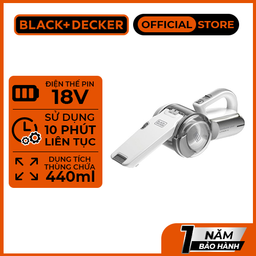 Máy hút bụi cầm tay dùng pin black & decker pv1820lf-b1| 18v | bảo hành 1 năm | chính hãng