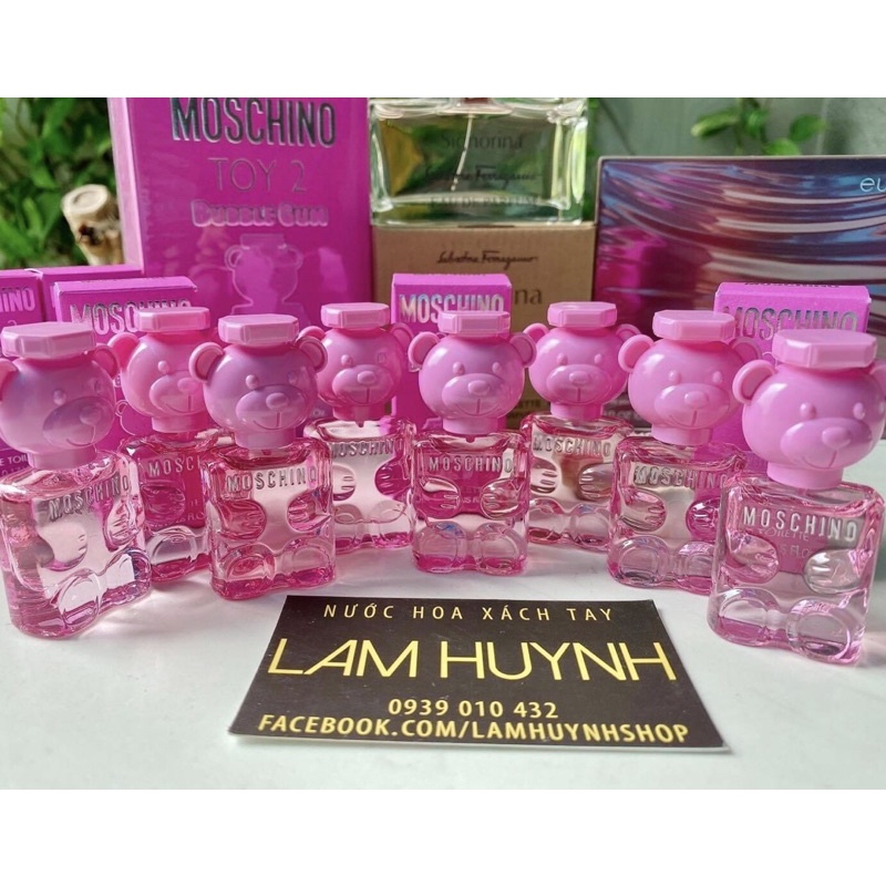 [ NEW 2021 ] Nước hoa mini MOSCHINO hồng TOY 2 BUBBLE GUM 5ml