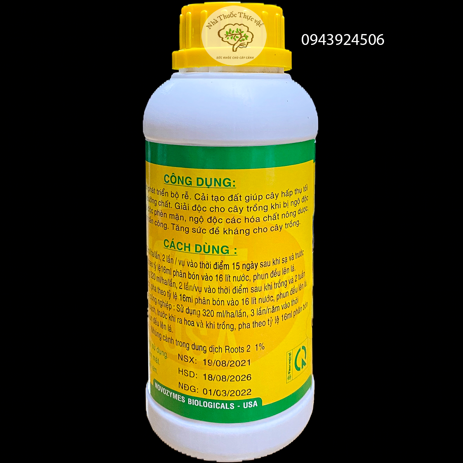 Roots 2 Phân bón lá ra rễ - 500ml Nhập khẩu từ Hoa Kỳ