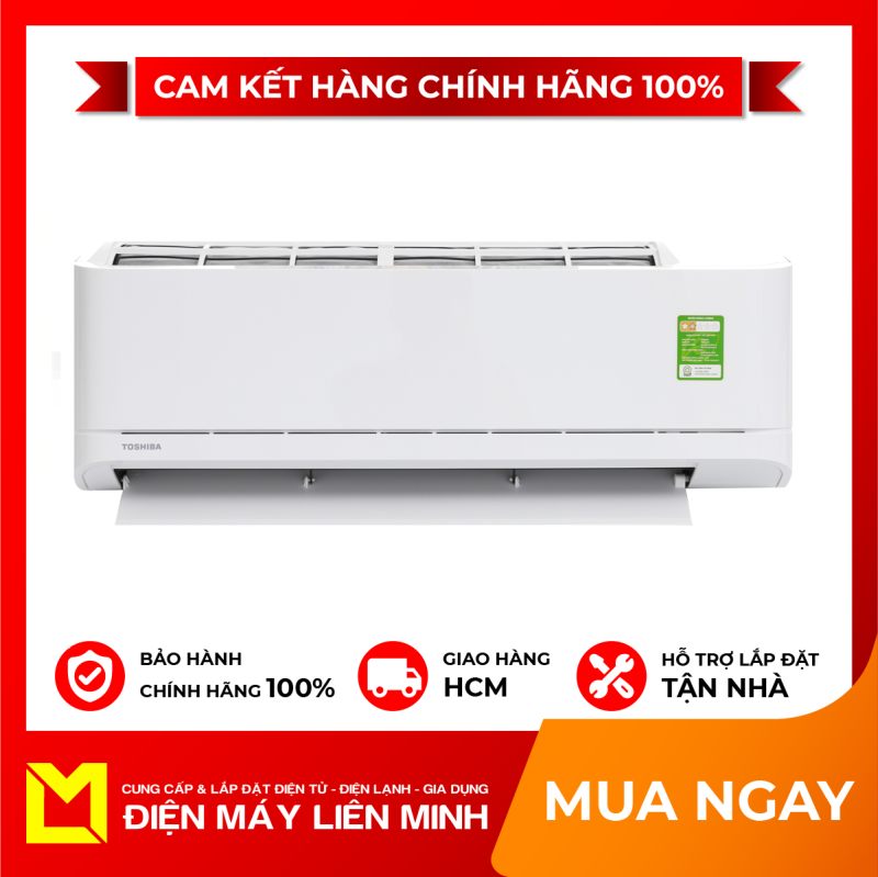 Bảng giá Máy lạnh Toshiba 1 HP RAS-H10U2KSG-V DIỆN TÍCH Dưới 15 m2 , Tiện ích: Hẹn giờ tắt Làm lạnh nhanh tức thì Tự khởi động lại khi có điện Chức năng tự làm sạch
