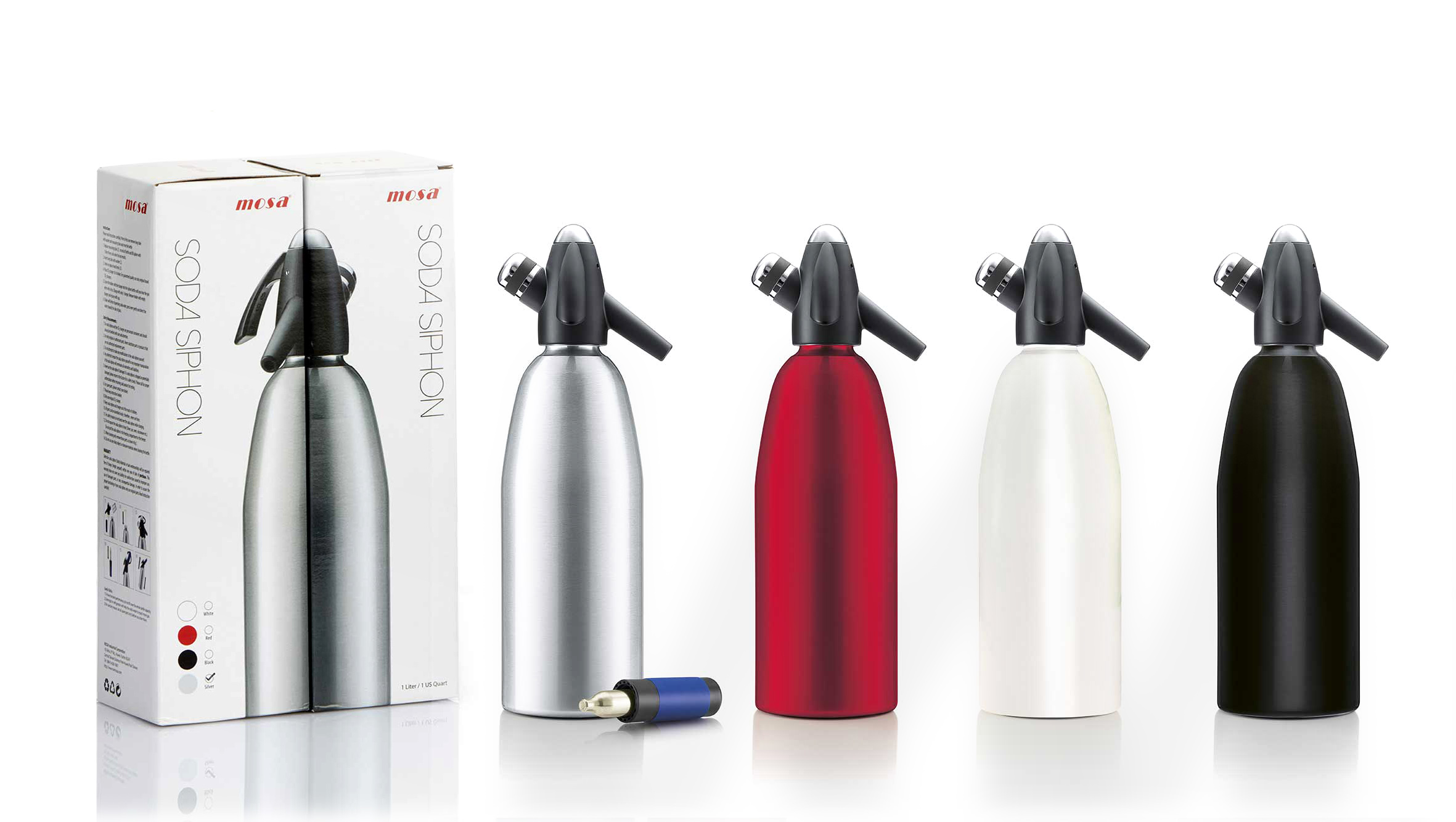 Bình làm soda SODA SIPHON MOSA (aluminium)