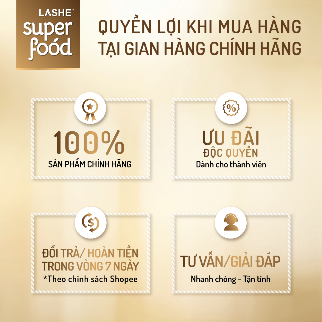 [Hàng tặng không bán] Túi Cá Nhân Lashe Superfood