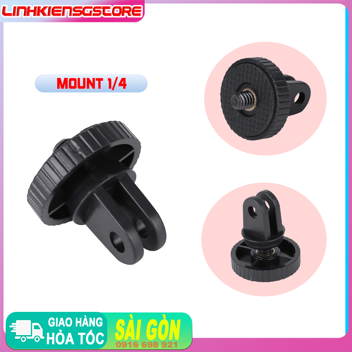 Phụ Kiện Hỗ Trợ Cho Điện Thoại Gắn Làm Camera Hành Trình GOPRO