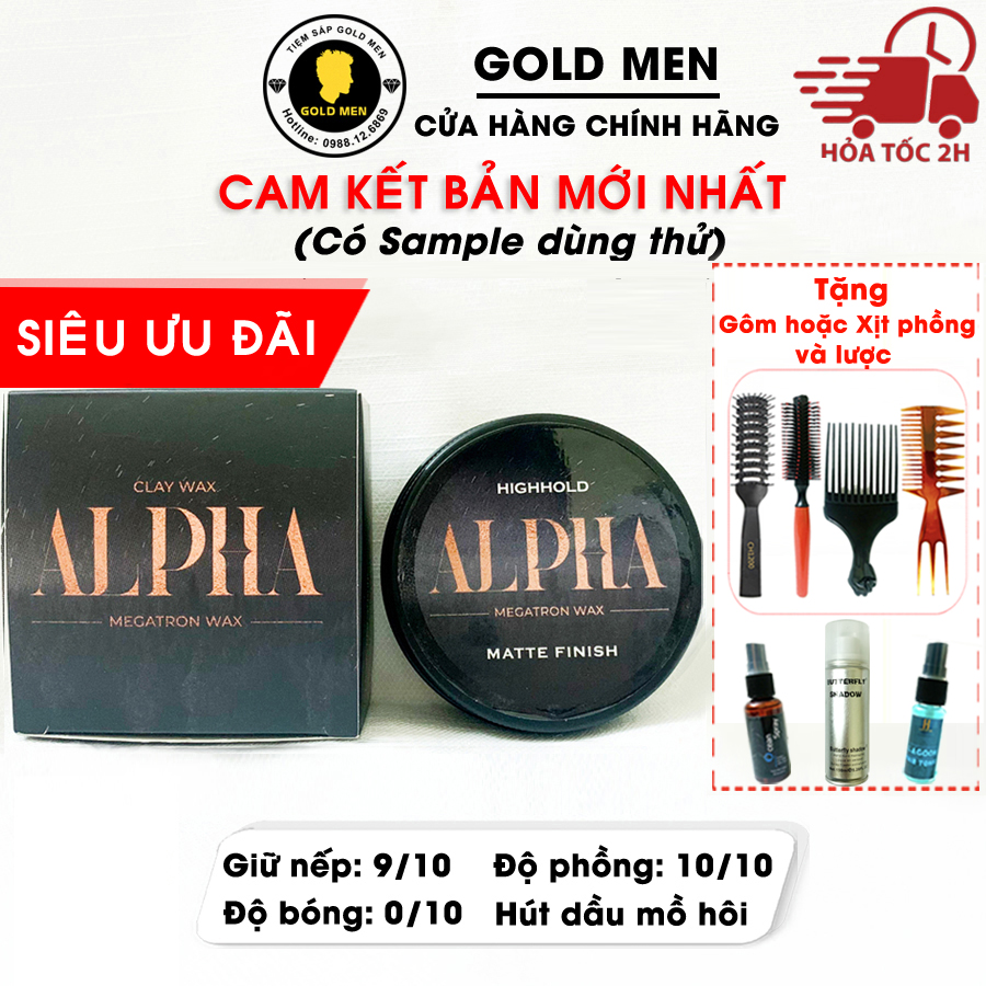 [CHÍNH HÃNG] Sáp vuốt tóc Alpha Clay Wax (Mới Nhất)