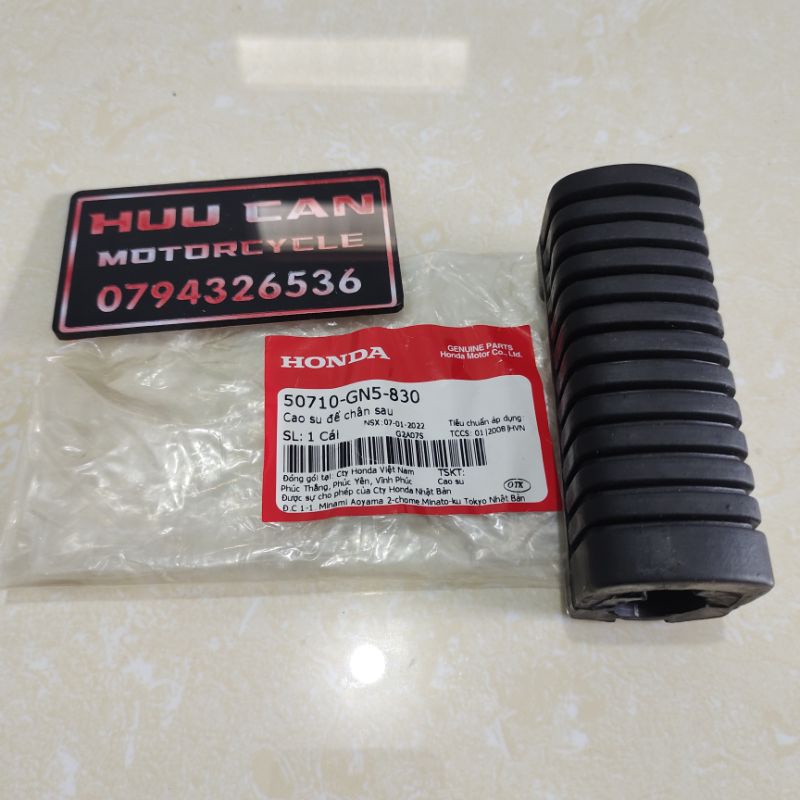Cao su để chân sau HONDA Dream 100 / Wave 100