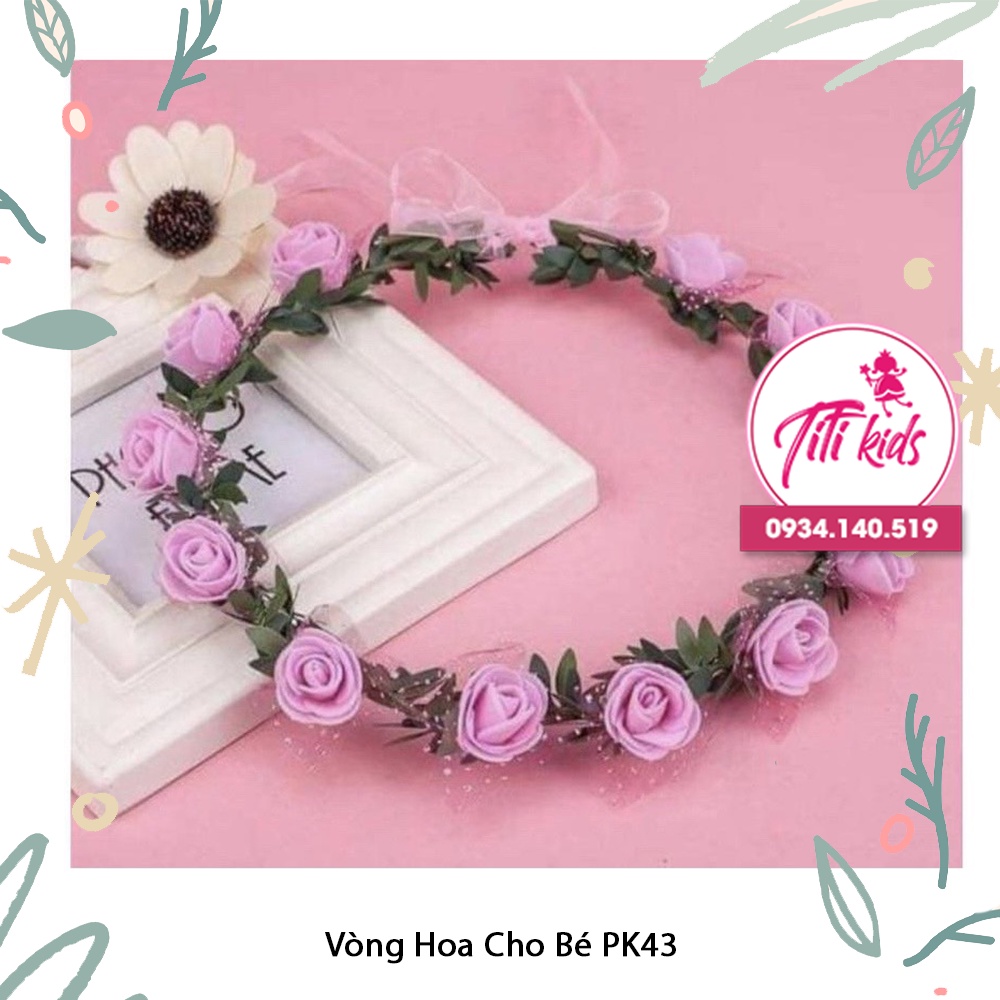 VÒNG HOA ĐỘI ĐẦU CHO BÉ GÁI TITIKIDS PK43
