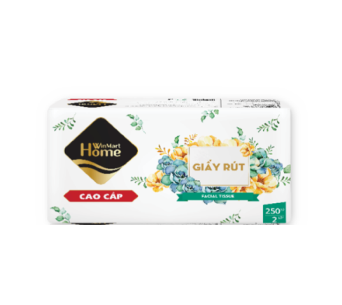 [Siêu thị WinMart] -  Khăn giấy rút 250 tờ 2 lớp WinMart Home