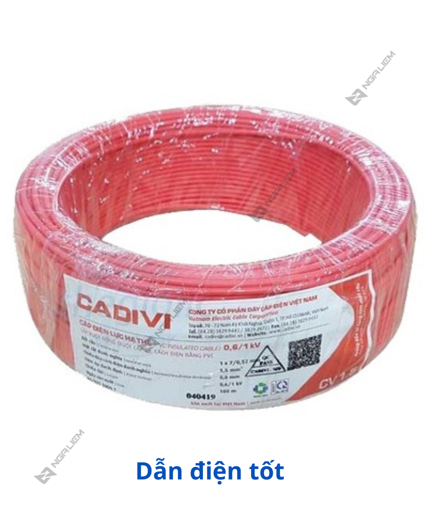 Dây Điện Đơn CV 8.0 - 10.0 mm CADIVI [CUỘN 100 MÉT]