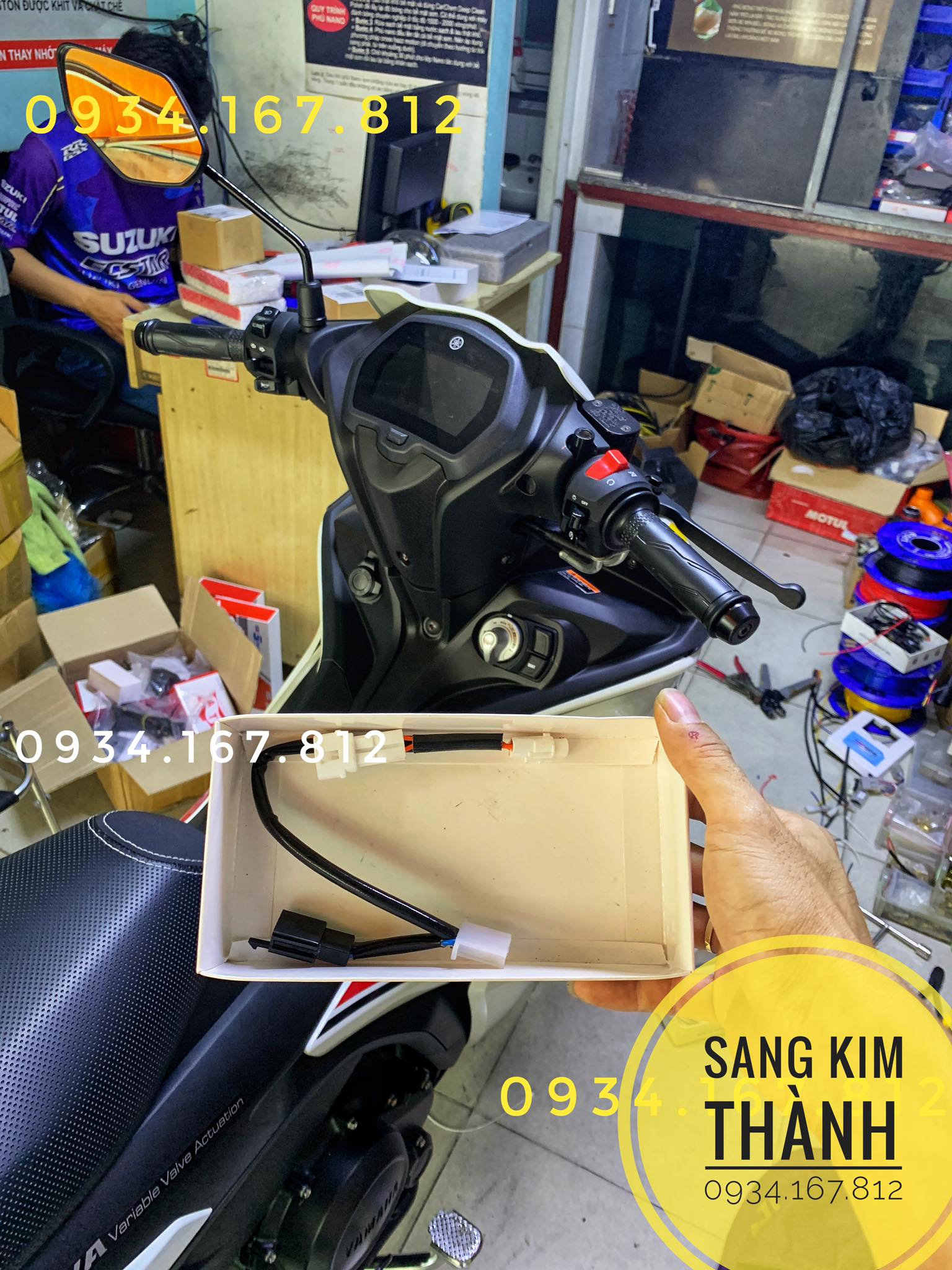 Mạch Bật Đèn Pha Giữ Đèn Cos xe Exciter 155 vva
