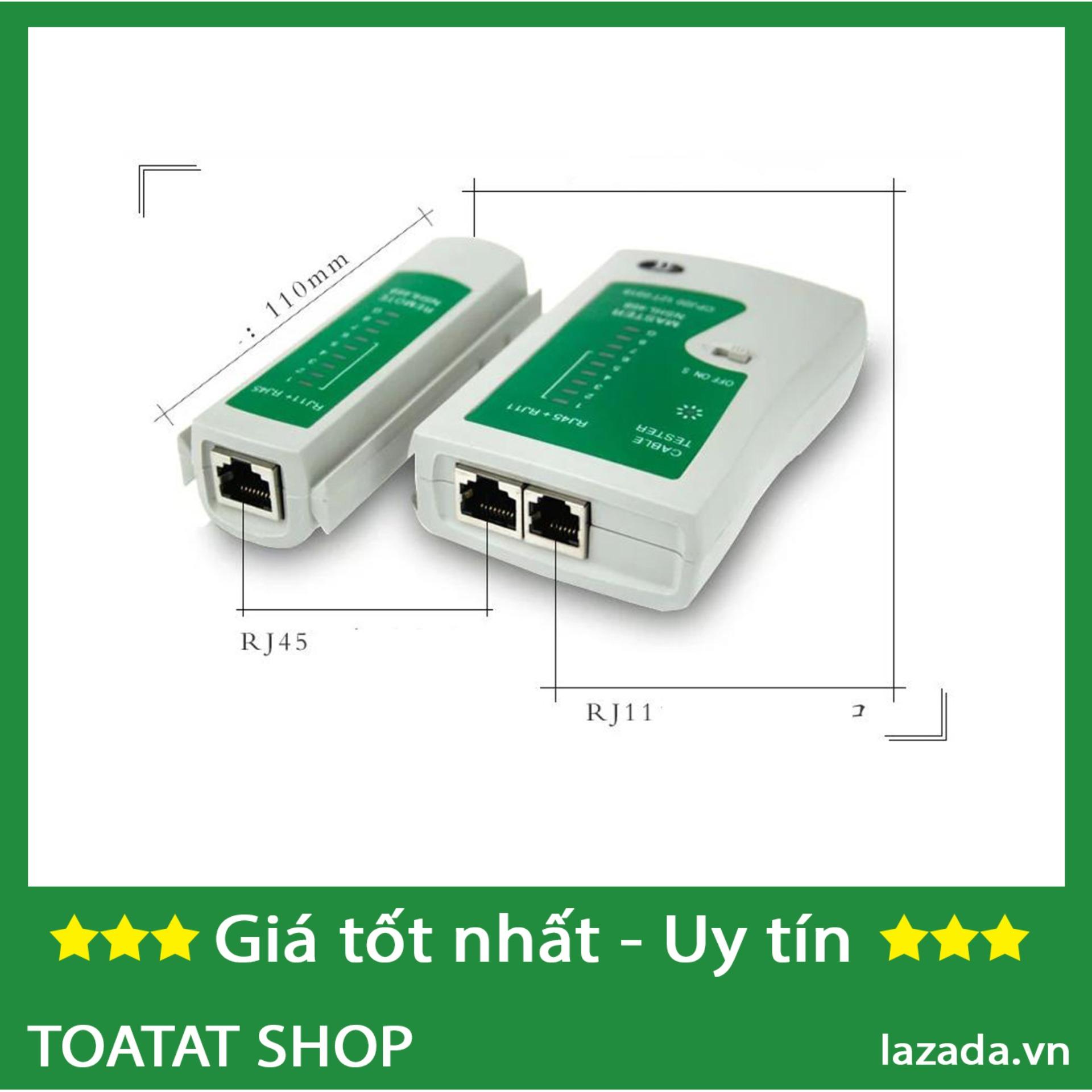 Hộp test mạng đa năng China RJ11/45 (Trắng phối xanh)