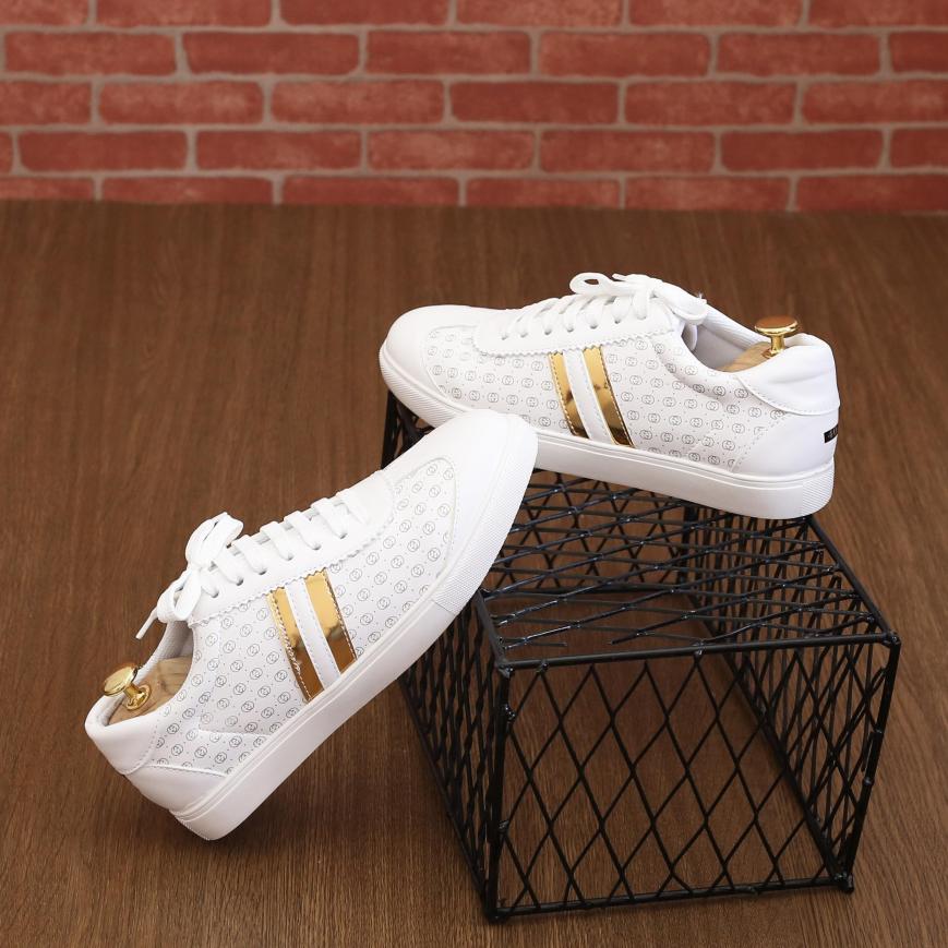 Giày Thể Thao Nam Trắng - Giày sneaker nam Hàn Quốc Cao Cấp - TỔNG KHO(PL01) - GIÁ HỦY DIỆT giá rẻ